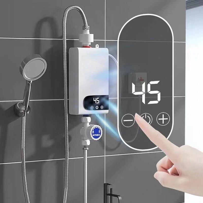 MROSAA 4500W Tankless Instant Electric Water Heater HD Touch Screen Shower System for Bathroom and Kitchen (image for) MROSAA 4500W Tankless Instant Electric Water Heater HD Touch Screen Shower System for Bathroom and Kitchen
